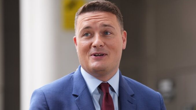 Health Secretary Wes Streeting