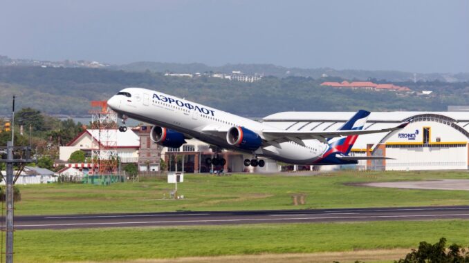 Flights grounded as Russia's largest airline Aeroflot hit by cyberattack an Aeroflot flight taking off