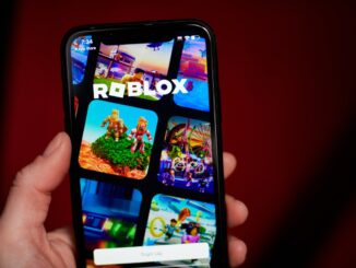 The Roblox app displayed on a smartphone