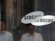 SEOUL, SOUTH KOREA - AUGUST 25: The Samsung logo is displayed at the Samsung office on August 25, 2017 in Seoul, South Korea. Prosecutors are seeking a 12-year jail sentence. Lee, de facto chief of South Korean conglomerate, faces five charges connecting the bribery scandal involving ousted former President Park Geun-hye and her confidant Choi Soon-sil. The verdict affects the business of Samsung, which has launched new Galaxy Note 8 smartphone to wipe out the misery of exploding Note 7 last year. (Photo by Chung Sung-Jun/Getty Images)