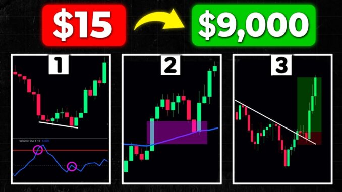 TOP 3 Trading Strategies to Grow a SMALL Trading Account (For Beginners)