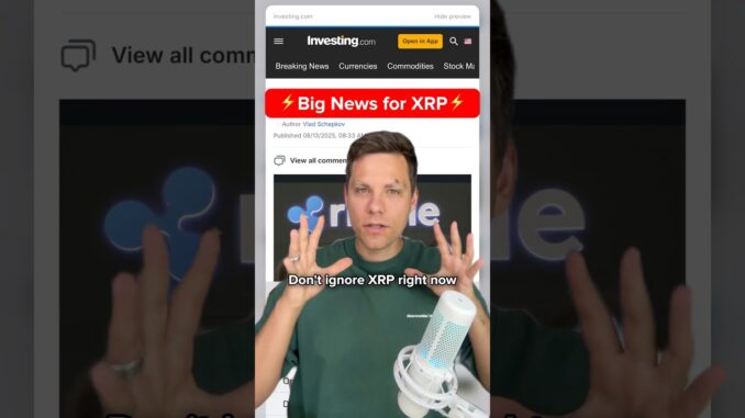 Big news for XRP #xrp #ripple #crypto