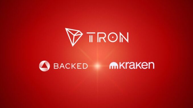 Kraken and Backed announce strategic collaboration with TRON DAO to broaden access to tokenized equities
